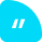 Glowing blue quotation marks on a dark background a modern decoration