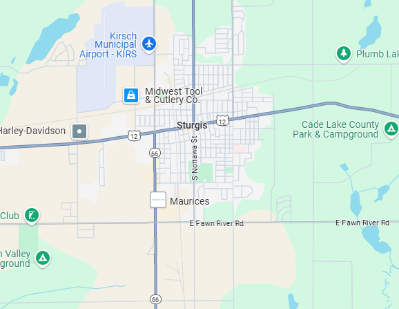 Map of Sturgis MI Service Area