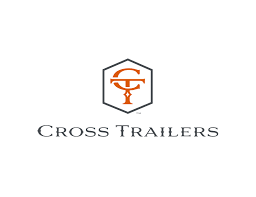 Cross Trailers company logo with orange 'CT' inside a dark hexagon